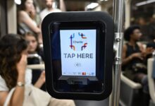 A contactless payment at a till